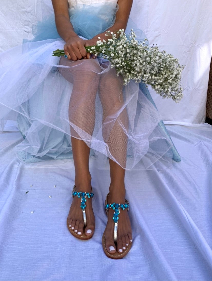 Tiffany blue online sandals