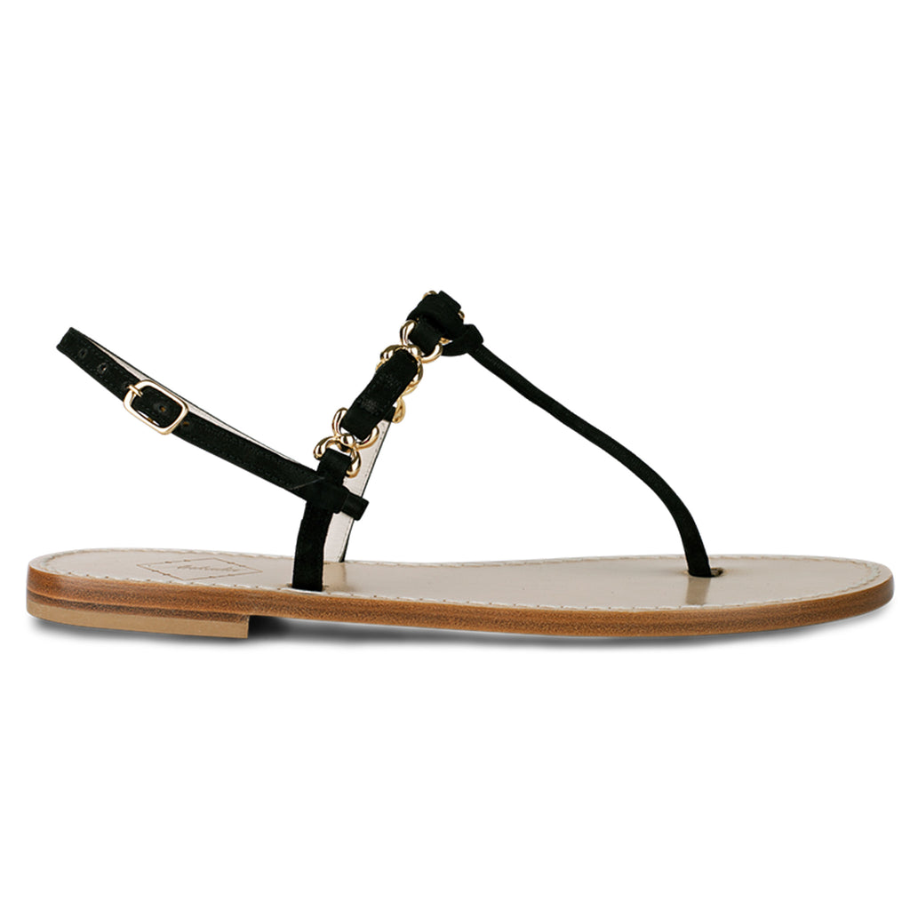 Leather_sole_side_vew_black_flat_suede_sandals