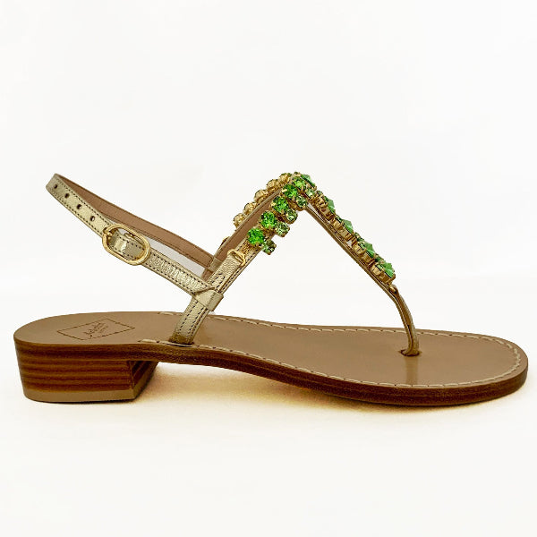 Ankalia_matilda_gold_green_sandals