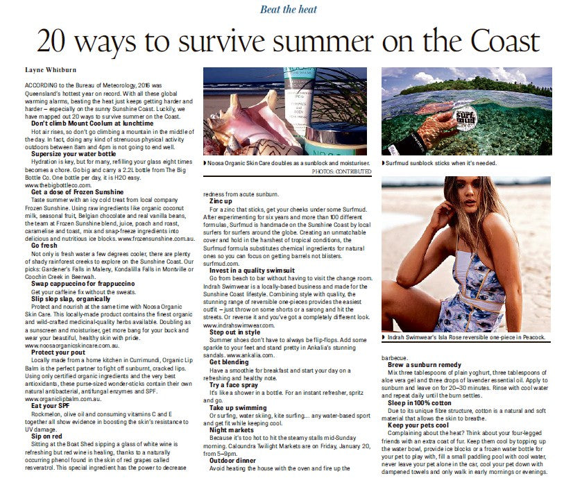 FEATURED IN: THE SUNSHINE COAST DAILY