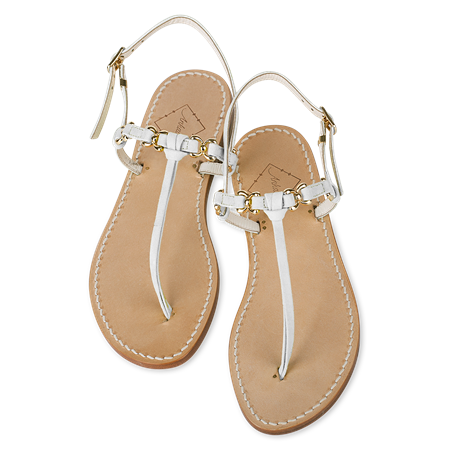 Lara flat white leather sandals. Handrafted in Australia